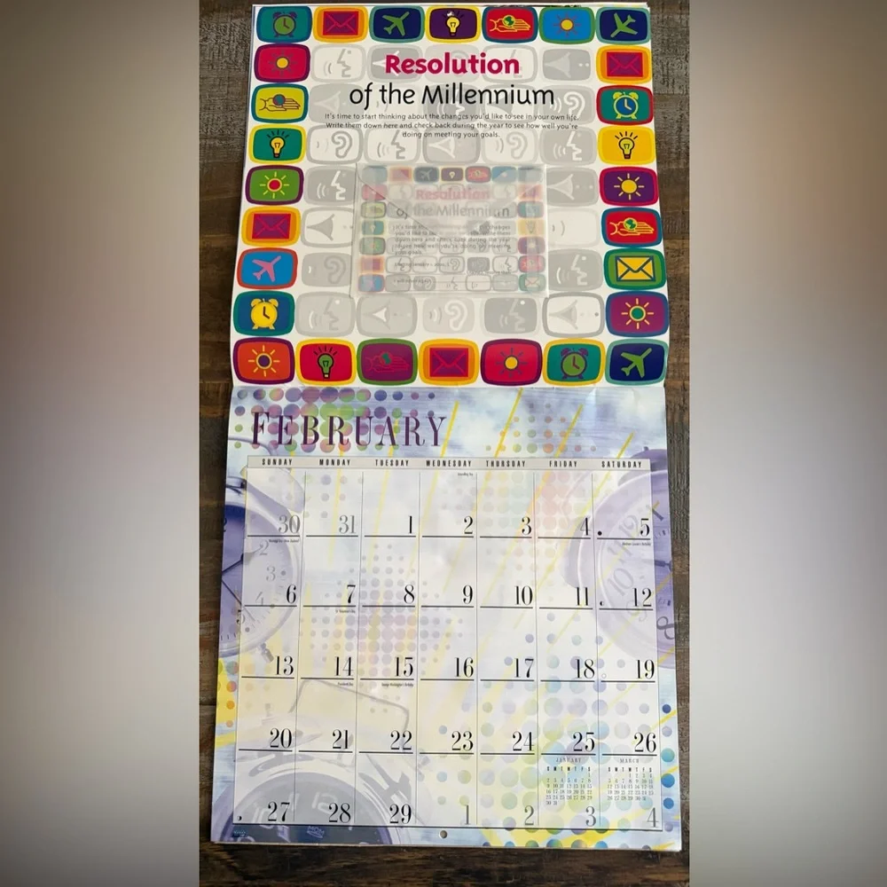 Vintage 2020 Millennium Scrapbook Calendar
